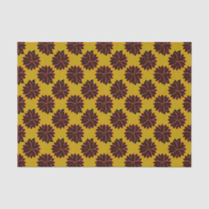 Metal Poinsettia Flowers-4-Red-Gold-TISSUE WRAP Tissue Paper