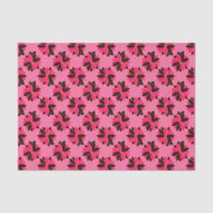 Metal Poinsettia Flowers-9-Pink-Red-TISSUE WRAP Tissue Paper