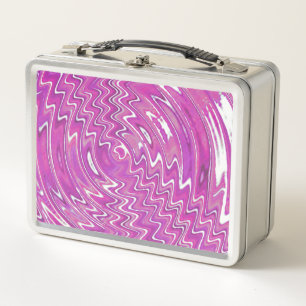 Metal Psychedelic Magenta Lunchbox