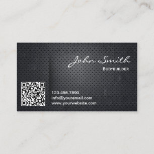 Metal QR Code Bodybuilding Business Card