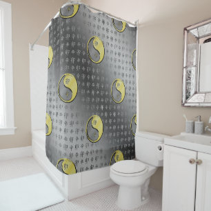 Metal Rabbit Shower Curtain