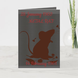 METAL RAT BIRTHDAY CARD