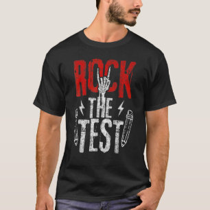 Metal Rock The Test Day  Hand Sign Exam Testing T-Shirt