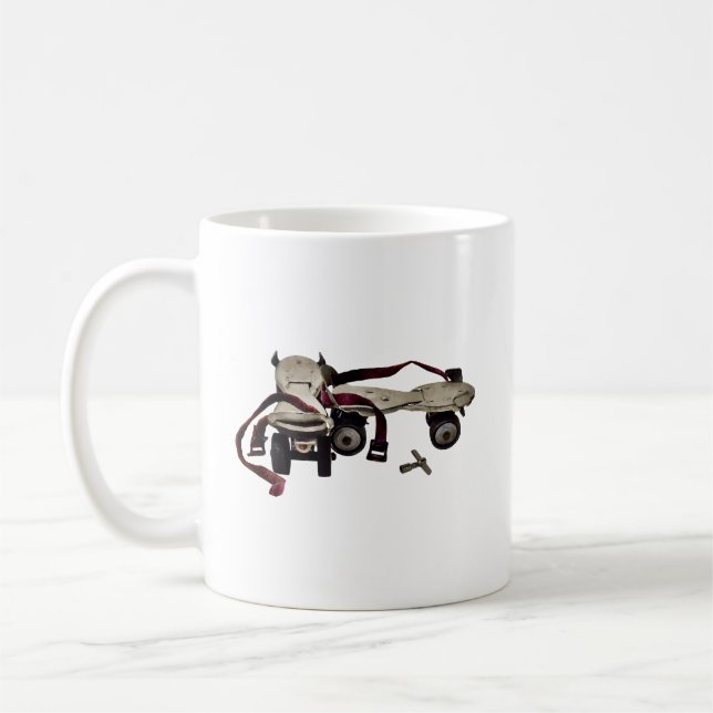 Metal Roller Skates With Key Coffee Mug (Left)