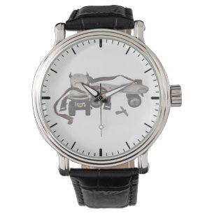 Metal Roller Skates With Key Watch