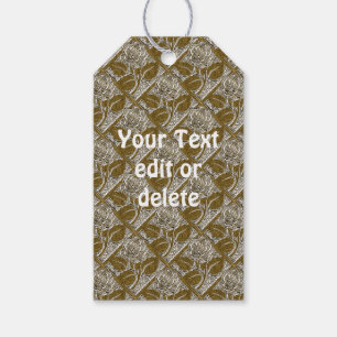 Metal Roses-01-Silver Gold-Custom Gift Tags