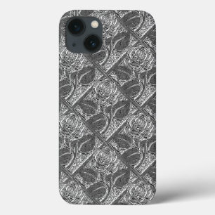 Metal Roses-05-Silver-Galaxy Note4 Case