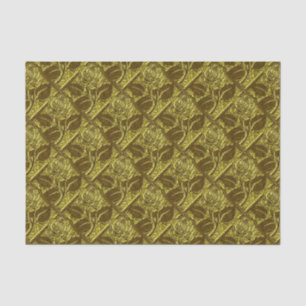 Metal Roses-09-Green-Gold-Tissue Wrap Paper