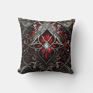 Metal Ruby Art Cushion