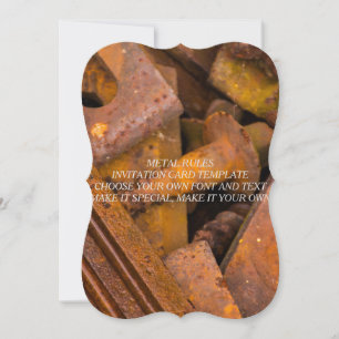 METAL RULES INVITATION CARD TEMPLATE