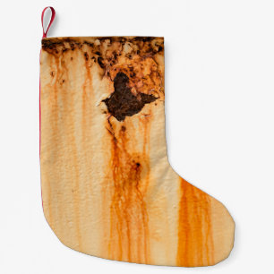 Metal rust damage, rusty backgroundabstract, graph small christmas stocking