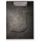 Metal Rustic J Monogram Clipboard