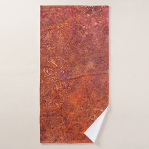 metal rustic texture bath towel