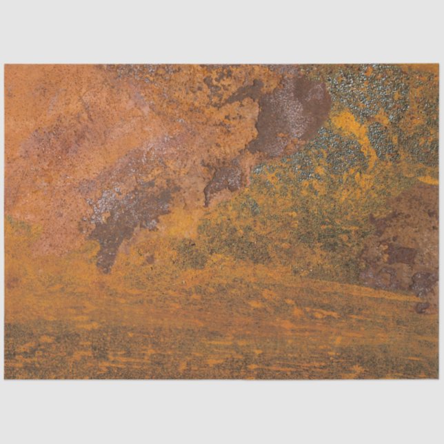 Metal Rusty Iron Decoupage Background Tissue Paper (Front)