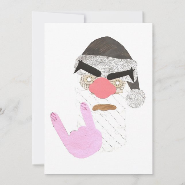 Metal Santa Invitations (Front)