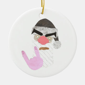 Metal Santa Ornament