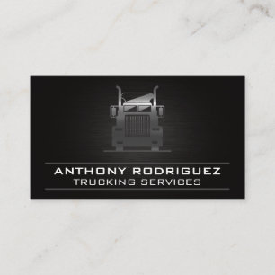 Metal Semi Truck   Driver   Logistics  Business Ca Card