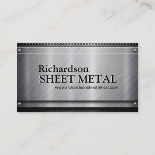 METAL SHEET WORKER BUSINESS CARD