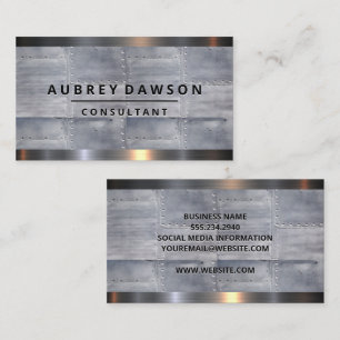 Metal Sheets and Rivets  Business Card