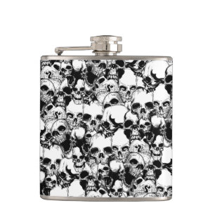 Metal Skulls Flask