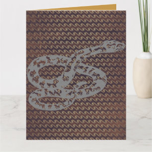 METAL SNAKE BIRTHDAY CARD