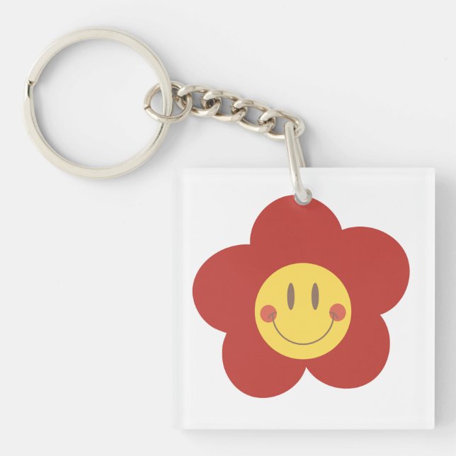  Metal Square Keychain (Front)