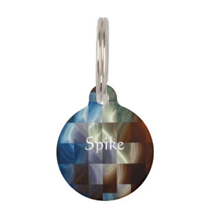 Metal Squares Pet Tag