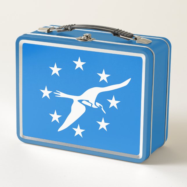 Metal Stainless Lunchbox - flag of Corpus Christi (Front)