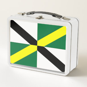 Metal Stainless Lunchbox with flag of Monterey
