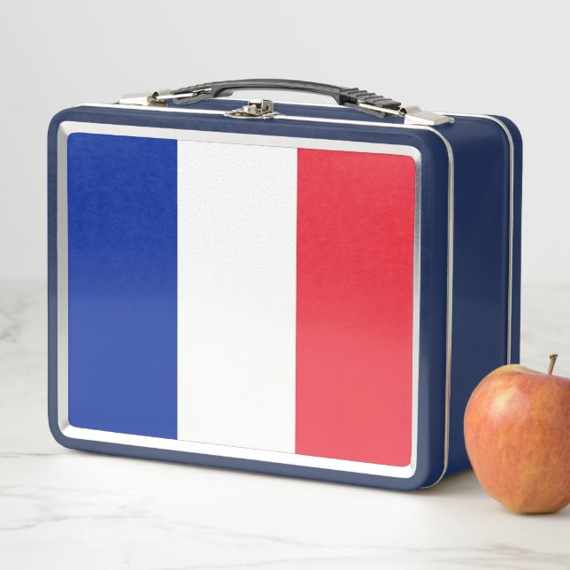 Metal Stainless Lunchbox with France flag (In Situ)