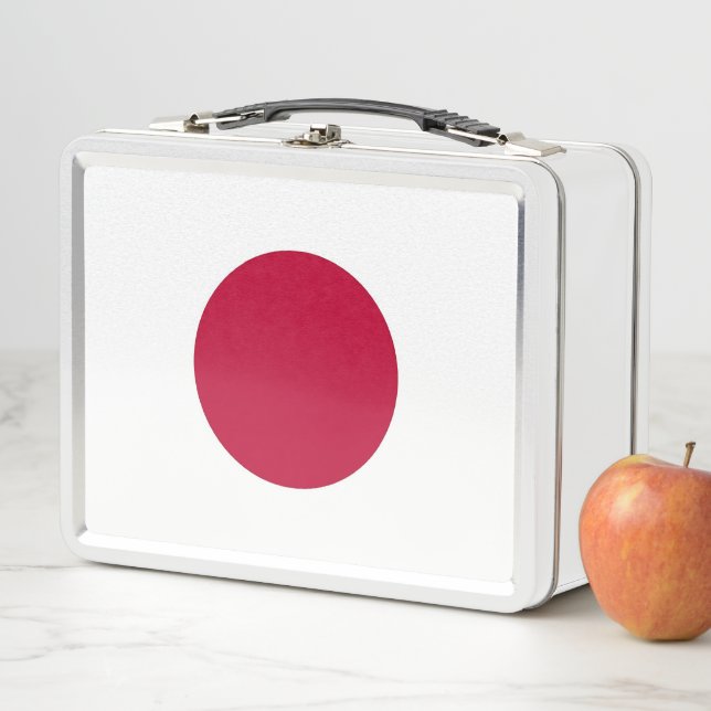 Metal Stainless Lunchbox with Japan flag (In Situ)