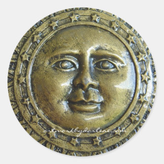 Metal Sunshine Classic Round Sticker
