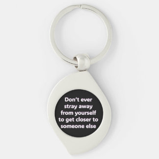 Metal Swirl Keychain/ Affirmation Key Ring
