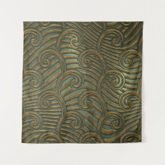 Metal swirls: seamless texture. tapestry