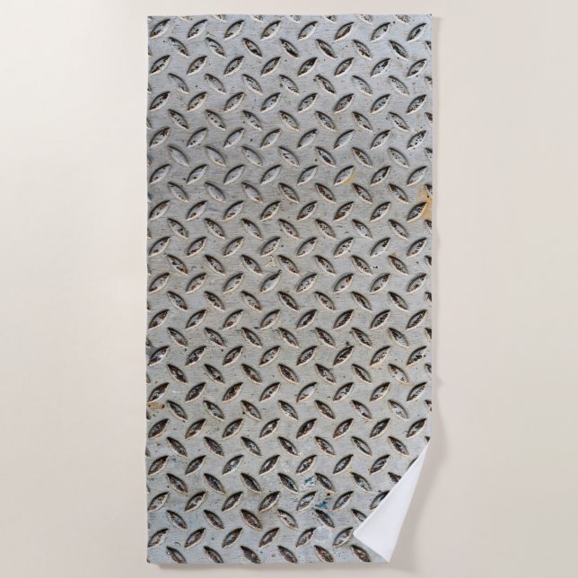 Metal Texture Beach Towel (Front)