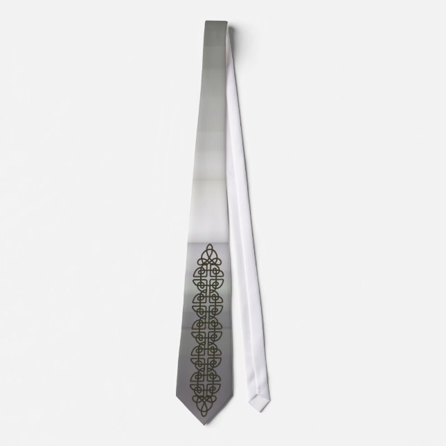 Metal Texture Celtic Strip Tie (Front)