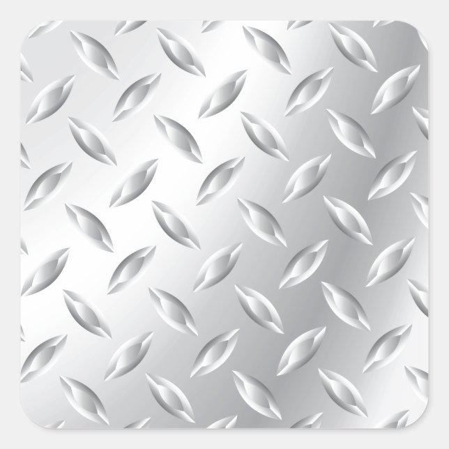 Metal Texture Square Sticker (Front)