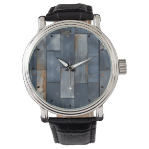 Metal Texture Wall Clock Watch
