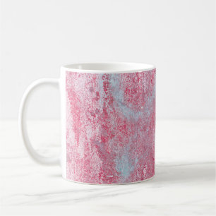 Metal texture with scratches and cracks abstract,  coffee mug