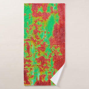 Metal texture with scratches and cracks effect, ab bath towel