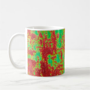 Metal texture with scratches and cracks effect, ab coffee mug