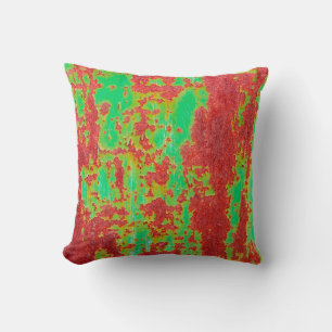 Metal texture with scratches and cracks effect, ab cushion