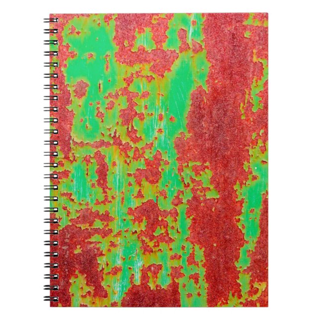 Metal texture with scratches and cracks effect, ab notebook (Front)
