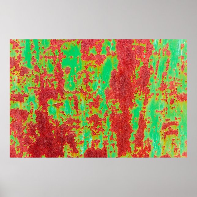 Metal texture with scratches and cracks effect, ab poster (Front)