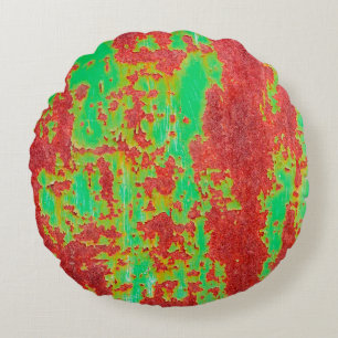 Metal texture with scratches and cracks effect, ab round cushion