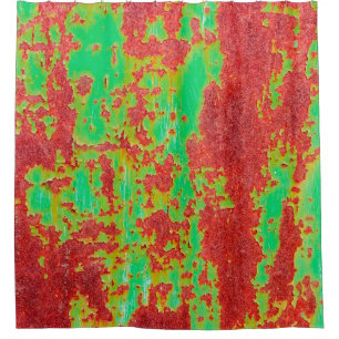 Metal texture with scratches and cracks effect, ab shower curtain