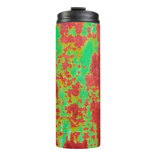 Metal texture with scratches and cracks effect, ab thermal tumbler (Front)
