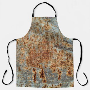 Metal texture with scratches and cracks. Vintage d Apron