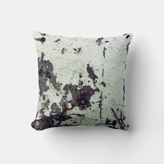 Metal texture with scratches and cracksabstract, a cushion (Front)