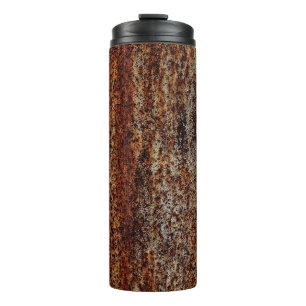 Metal texture with scratches and cracksabstract, a thermal tumbler